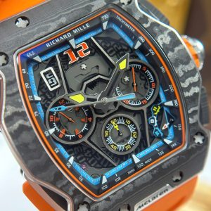 Đồng Hồ Richard Mille RM65-01 Chế Tác Màu Cam Dây Cao Su 44,5x49,9mm (1)