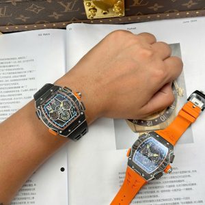 Đồng Hồ Richard Mille RM65-01 Chế Tác Vỏ Carbon Dây Cao Su Đen 44,5x49,9mm (1)