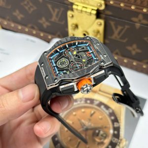 Đồng Hồ Richard Mille RM65-01 Chế Tác Vỏ Carbon Dây Cao Su Đen 44,5x49,9mm (1)