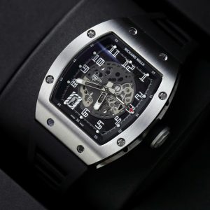 Đồng Hồ Richard Mille Replica 11 RM010 Dây Cao Su Màu Đen 40mm (2)