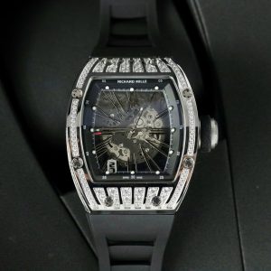 Đồng Hồ Richard Mille Replica Cao Cấp RM010 Nam Đính Đá Dây Cao Su 40mm (2)