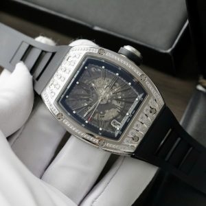 Đồng Hồ Richard Mille Replica Cao Cấp RM010 Nam Đính Đá Dây Cao Su 40mm (2)