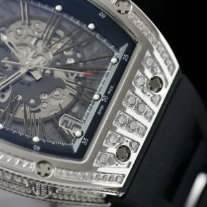 Đồng Hồ Richard Mille Replica Cao Cấp RM010 Nam Đính Đá Dây Cao Su 40mm (2)