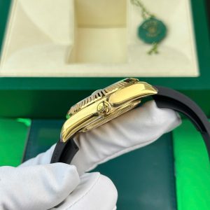 Đồng Hồ Rolex Chế Tác Sky-Dweller Mặt Vàng Champagne Nặng 192 Grams Xưởng ZF 42mm (2)