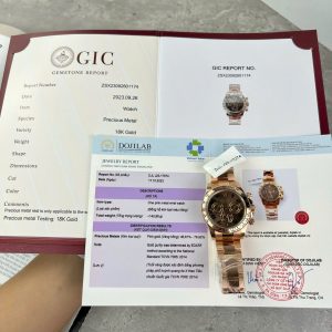 Đồng Hồ Rolex Cosmograph Daytona 116505 Chế Tác Bọc Vàng Hồng Mặt Chocolate 40mm (2)
