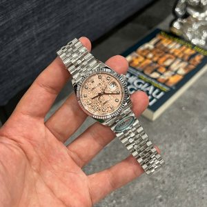 Đồng Hồ Rolex DateJust 126234 Mặt Số Vi Tính Màu Hồng Chế Tác Nhà Máy Clean 36mm (6)