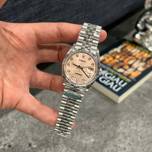 Đồng Hồ Rolex DateJust 126234 Mặt Số Vi Tính Màu Hồng Chế Tác Nhà Máy Clean 36mm (6)