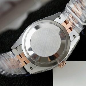 Đồng Hồ Rolex DateJust Chế Tác Bọc Vàng Đính Kim Cương Moissanite Hong Kong 36mm (2)