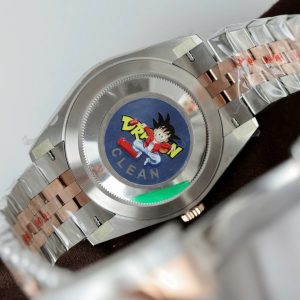 Đồng Hồ Rolex DateJust Nam Mặt Chocolate Replica 11 Viền Đính Kim Cương Moissanite Xưởng Clean 41mm (2)