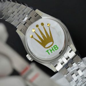 Đồng Hồ Rolex DateJust Nữ Chế Tác Mặt Đen Cọc Số La Mã Xưởng THB 31mm (2)