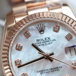 Đồng Hồ Rolex DateJust Nữ Mặt MOP Chế Tác Bọc Vàng Hồng 31mm (2)