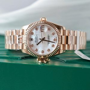 Đồng Hồ Rolex DateJust Nữ Mặt MOP Chế Tác Bọc Vàng Hồng 31mm (2)