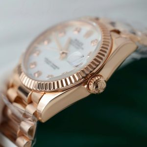 Đồng Hồ Rolex DateJust Nữ Mặt MOP Chế Tác Bọc Vàng Hồng 31mm (2)