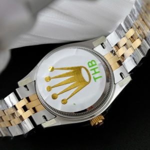 Đồng Hồ Rolex DateJust Nữ Mặt Vàng Nho Replica 11 Mạ Vàng Xưởng THB 31mm (1)