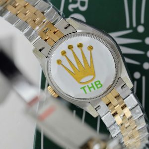 Đồng Hồ Rolex DateJust Rep Cao Cấp Nữ Mặt Khảm Xà Cừ Mạ Vàng Nhà Máy THB 31mm (1)