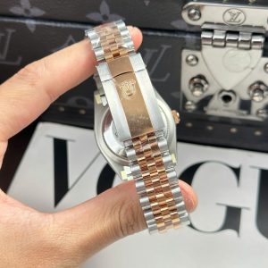 Đồng Hồ Rolex DateJust Replica 11 Mặt Lá Cây Nhiệt Đới Cọc Số Đính Đá VSF 36mm (2)