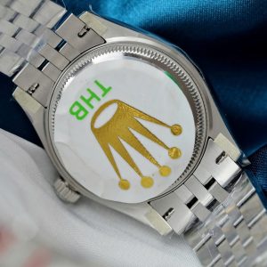 Đồng Hồ Rolex DateJust Replica 11 Mặt Xanh Blue Cọc Số La Mã Xưởng THB 31mm (2)