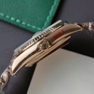Đồng Hồ Rolex Day-Date Mặt Chocolate Replica 11 Mạ Vàng Hồng Trọng Lượng 159 Gram Xưởng QF 36mm (2)
