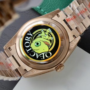 Đồng Hồ Rolex Day-Date Mặt Chocolate Replica 11 Mạ Vàng Hồng Trọng Lượng 159 Gram Xưởng QF 36mm (2)