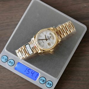 Đồng Hồ Rolex Day-Date Mặt MOP Replica 11 Mạ Vàng Trọng Lượng 159 Gram Xưởng QF 36mm (2)