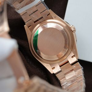 Đồng Hồ Rolex Day-Date Mặt Thiên Thạch Tuỳ Chỉnh Bọc Vàng Thật + Cọc Số Kim Cương Moissanite Baguette 36mm (9)