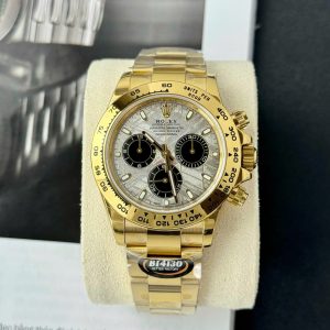 Đồng Hồ Rolex Daytona 116508 Mặt Thiên Thạch Chế Tác Mạ Vàng Xưởng BT 40mm