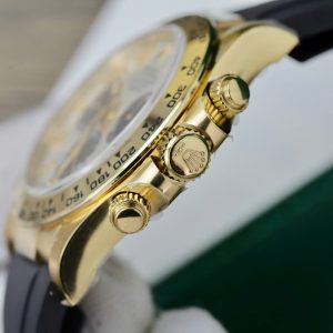 Đồng Hồ Rolex Daytona 116519 Mặt Trắng Chế Tác Bọc Vàng Thật Nhà Máy Clean 40mm (2)