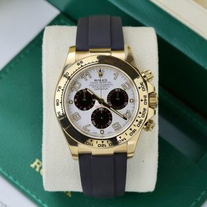Đồng Hồ Rolex Daytona 116519 Mặt Trắng Chế Tác Bọc Vàng Thật Nhà Máy Clean 40mm (2)