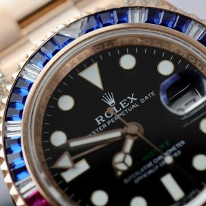 Đồng Hồ Rolex GMT-Master II 126755 SARU Chế Tác Bọc Vàng Hồng Cao Cấp 41mm (2)