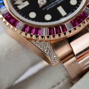 Đồng Hồ Rolex GMT-Master II 126755 SARU Chế Tác Bọc Vàng Hồng Cao Cấp 41mm (2)