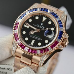 Đồng Hồ Rolex GMT-Master II 126755 SARU Chế Tác Bọc Vàng Hồng Cao Cấp 41mm (2)