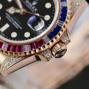 Đồng Hồ Rolex GMT-Master II 126755 SARU Chế Tác Bọc Vàng Hồng Cao Cấp 41mm (2)
