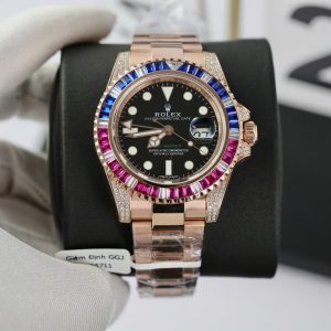 Đồng Hồ Rolex GMT-Master II 126755 SARU Chế Tác Bọc Vàng Hồng Cao Cấp 41mm (2)
