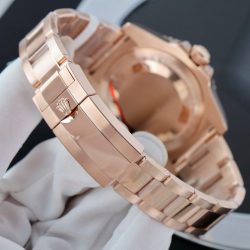 Đồng Hồ Rolex GMT-Master II 126755 SARU Rep 11 Bọc Vàng Độ Moissanite Sapphire 41mm (2)