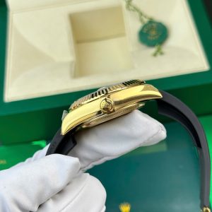 Đồng Hồ Rolex Replica 11 Sky-Dweller Mặt Trắng Mạ Vàng Nặng 192 Grams Xưởng ZF 42mm (1)