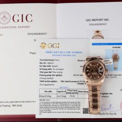 Đồng Hồ Rolex Sky-Dweller Chế Tác Bọc Vàng Thật Mặt Số Chocolate 42mm (2)