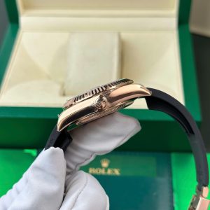 Đồng Hồ Rolex Sky-Dweller Mặt Nâu Chế Tác Mạ Vàng Hồng Nặng 192 Grams Xưởng ZF 42mm (2)