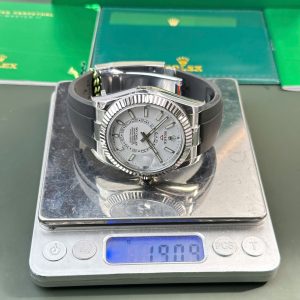 Đồng Hồ Rolex Sky-Dweller Mặt Trắng Replica 11 Tuỳ Chỉnh Trọng Lượng 192 Grams Xưởng ZF 42mm (2)