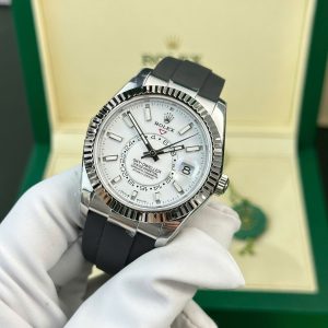 Đồng Hồ Rolex Sky-Dweller Mặt Trắng Replica 11 Tuỳ Chỉnh Trọng Lượng 192 Grams Xưởng ZF 42mm (2)