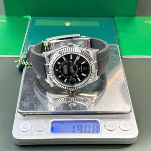 Đồng Hồ Rolex Sky-Dweller Replica 11 Mặt Đen Trọng Lượng 192 Grams Xưởng ZF 42mm (2)