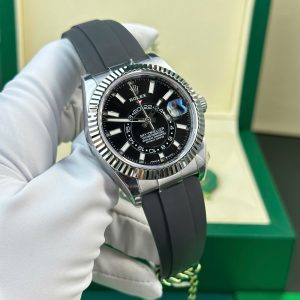Đồng Hồ Rolex Sky-Dweller Replica 11 Mặt Đen Trọng Lượng 192 Grams Xưởng ZF 42mm (2)