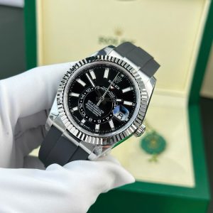 Đồng Hồ Rolex Sky-Dweller Replica 11 Mặt Đen Trọng Lượng 192 Grams Xưởng ZF 42mm (2)