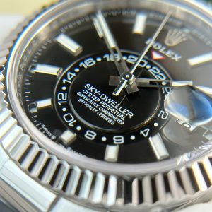 Đồng Hồ Rolex Sky-Dweller Replica 11 Mặt Đen Trọng Lượng 192 Grams Xưởng ZF 42mm (2)