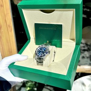 Đồng Hồ Rolex Submariner Mặt Xanh Blue Chế Tác Đính Moissanite + Sapphire Tổng Hợp 41mm (2)