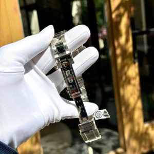 Đồng Hồ Rolex Submariner Mặt Xanh Blue Chế Tác Đính Moissanite + Sapphire Tổng Hợp 41mm (2)