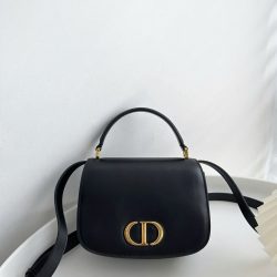 Túi Đeo Chéo Dior 30 Montaigne Avenue Top Handle Siêu Cấp Màu Đen 19x12x8cm (2)