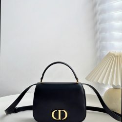 Túi Đeo Chéo Dior 30 Montaigne Avenue Top Handle Siêu Cấp Màu Đen 19x12x8cm (2)