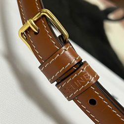 Túi Xách Celine Triomphe Siêu Cấp Chất Da Mịn Hoạ Tiết Monogram 20x12cm (2)