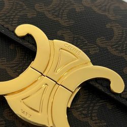 Túi Xách Celine Triomphe Siêu Cấp Chất Da Mịn Hoạ Tiết Monogram 20x12cm (2)