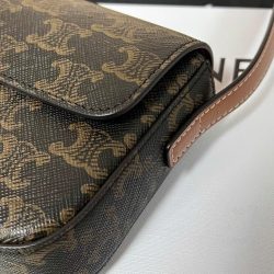 Túi Xách Celine Triomphe Siêu Cấp Chất Da Mịn Hoạ Tiết Monogram 20x12cm (2)